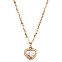 Подвеска Chopard Happy Diamonds розовое золото, бриллианты (794502-5001)