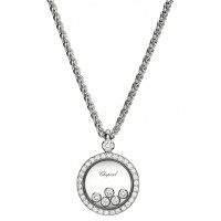 Підвіска Chopard Happy Diamonds Icons біле золото, діаманти (793926-1002)