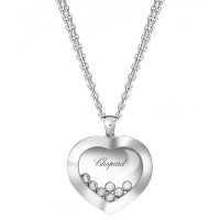 Підвіска Chopard Happy Diamonds Icons біле золото, діаманти (799202-1001)