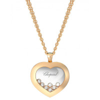 Підвіска Chopard Happy Diamonds Icons рожеве золото, діаманти (799202-5001)