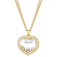 Подвеска Chopard Happy Diamonds Icons желтое золото, бриллианты (799202-0003)