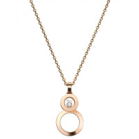 Підвіска Chopard Happy Diamonds 8 рожеве золото, діамант (799209-5001) Підвіска Chopard Happy Diamonds 8 рожеве золото, діамант (799209-5001)