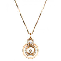 Подвеска Chopard Happy Diamonds 8 розовое золото, бриллианты (799210-5003)