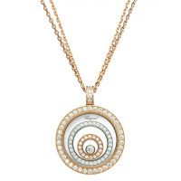 Подвеска Chopard Happy Spirit белое, розовое золото, бриллианты (795425-9001)