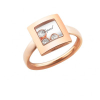 Кольцо Chopard Happy Diamonds Icons розовое золото, бриллианты (829224-5010)