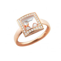 Кільце Chopard Happy Diamonds Icons рожеве золото, діаманти (829224-5039)