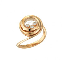 Кольцо Chopard Happy Emotion розовое золото, бриллианты (829216-5010)