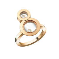 Кольцо Chopard Happy 8 розовое золото, бриллианты (829209-5010)