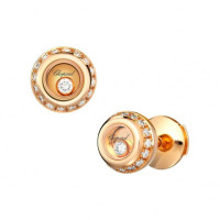 Сережки Chopard Miss Happy рожеве золото, діаманти (839012-5001)