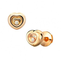 Серьги Chopard Miss Happy розовое золото, бриллианты (839006-5001)