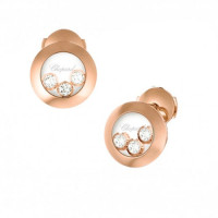 Серьги Chopard Happy Diamonds Icons розовое золото, бриллианты (839562-5001)