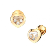 Сережки Chopard Happy Diamonds Icons жовте золото, діаманти (839203-0001)