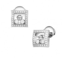 Серьги Chopard Happy Diamonds Icons белое золото, бриллианты (839224-1002)