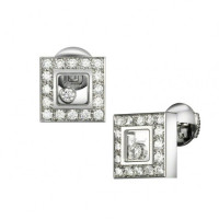 Серьги Chopard Happy Diamonds Icons белое золото, бриллианты (832896-1001)