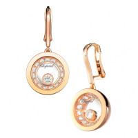 Сережки Chopard Very рожеве золото, діаманти (837789-5001)