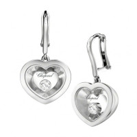 Сережки Chopard Very біле золото, діаманти (837773-1001)
