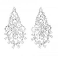 Сережки Chopard Green Carpet Collection біле золото, діаманти (849538-1001)