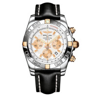 Breitling watches Chronomat 01 Two-Tone White Dial
