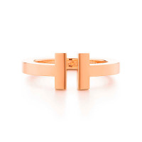 Кольцо Tiffany T Square, розовое золото (33285353)