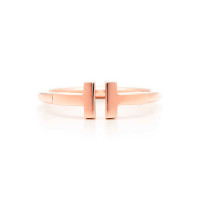 Кільце Tiffany T Wire, рожеве золото (33418876)