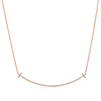 Підвіска Tiffany T Smile, рожеве золото, діаманти (33823282) Підвіска Tiffany T Smile, рожеве золото, діаманти (33823282)