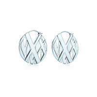 Сережки-кільця Tiffany & Co Atlas, срібло (32995977)