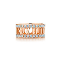 Відкрите кільце Tiffany & Co Atlas, рожеве золото, діаманти (30421469)! ~ DCDMRKR ~!