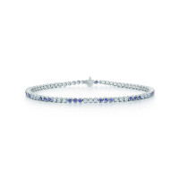 Браслет Tiffany Jazz, платина, діаманти, сапфіри (31220629)