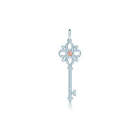 Підвіска-ключ із квіткою Tiffany Keys, платина, рожеве золото діаманти (32871399)