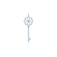 Підвіска-ключ із квіткою Tiffany Keys, платина, рожеве золото діаманти (32871402)