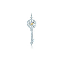 Подвеска-ключ с маргариткой Tiffany Keys, платина, желтое золото, бриллианты (32871364)