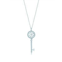 Підвіска-ключ із маргариткою Tiffany Keys, біле золото, діамант (26887887)