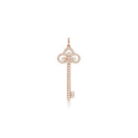 Підвіска-ключ з лілією Tiffany Keys, рожеве золото, діаманти (32814085)