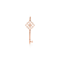 Подвеска-ключ Tiffany Keys Knot, розовое золото (33430795)