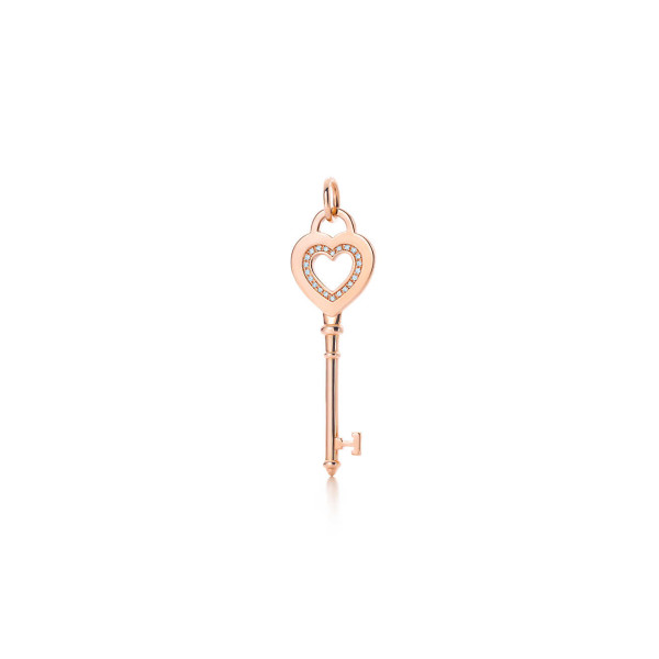 Подвеска-ключ Tiffany Keys, розовое золото, бриллианты (29573697)