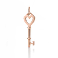 Подвеска-ключ Tiffany Keys с сердцем, розовое золото (24464733)