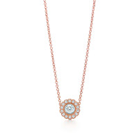 Підвіска Tiffany Enchant з квіткою, платина, рожеве золото, діаманти (29045372)