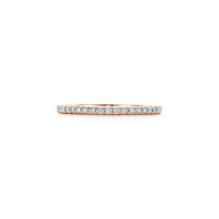 Кольцо Tiffany Metro, розовое золото, бриллианты (22416731)