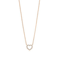 Подвеска в форме сердца Tiffany Metro, розовое золото, бриллианты (27513972)