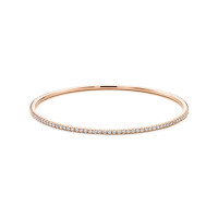 Круглый браслет Tiffany Metro, розовое золото, бриллианты (22417339)