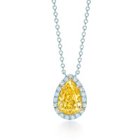 Подвеска Tiffany Yellow Diamonds, платина, желтое золото, бриллиант (29577811)