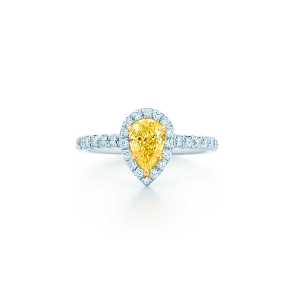 Кольцо Tiffany Yellow Diamonds, платина, желтое золото, бриллиант (31271398)