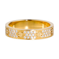 Кольцо Cartier Love, желтое золото, бриллианты