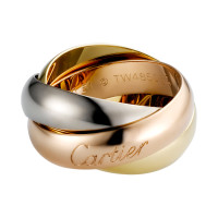 Кольцо Cartier Trinity, золото трех цветов