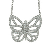 Підвіска Van Cleef & Arpels Butterfly, біле золото, діаманти
