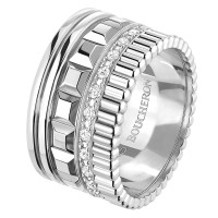 Каблучка Boucheron Quatre, біле золото, діаманти Каблучка Boucheron Quatre, біле золото, діаманти