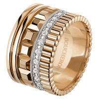 Кольцо Boucheron Quatre, розовое золото, бриллианты