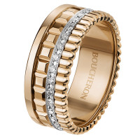 Кольцо Boucheron Quatre, розовое золото, бриллианты