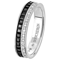 Кольцо Boucheron Quatre, белое золото, PVD, бриллианты Кольцо Boucheron Quatre, белое золото, PVD, бриллианты