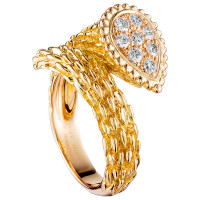 Кольцо Boucheron Serpent Boheme, желтое золото, бриллианты